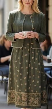 Vintage 90's Halmode Petites dress set